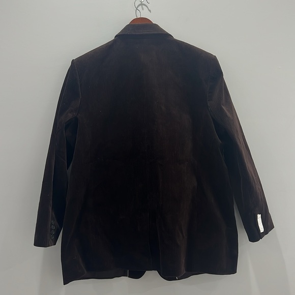 NWT Banana Republic Women’s Dark Brown Corduroy Single Button Blazer size 18 - Picture 12 of 13